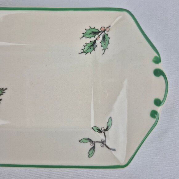 Vintage Spode Christmas Tree Rectangular Tray in Box 9 inch Tray - Picture 6 of 16